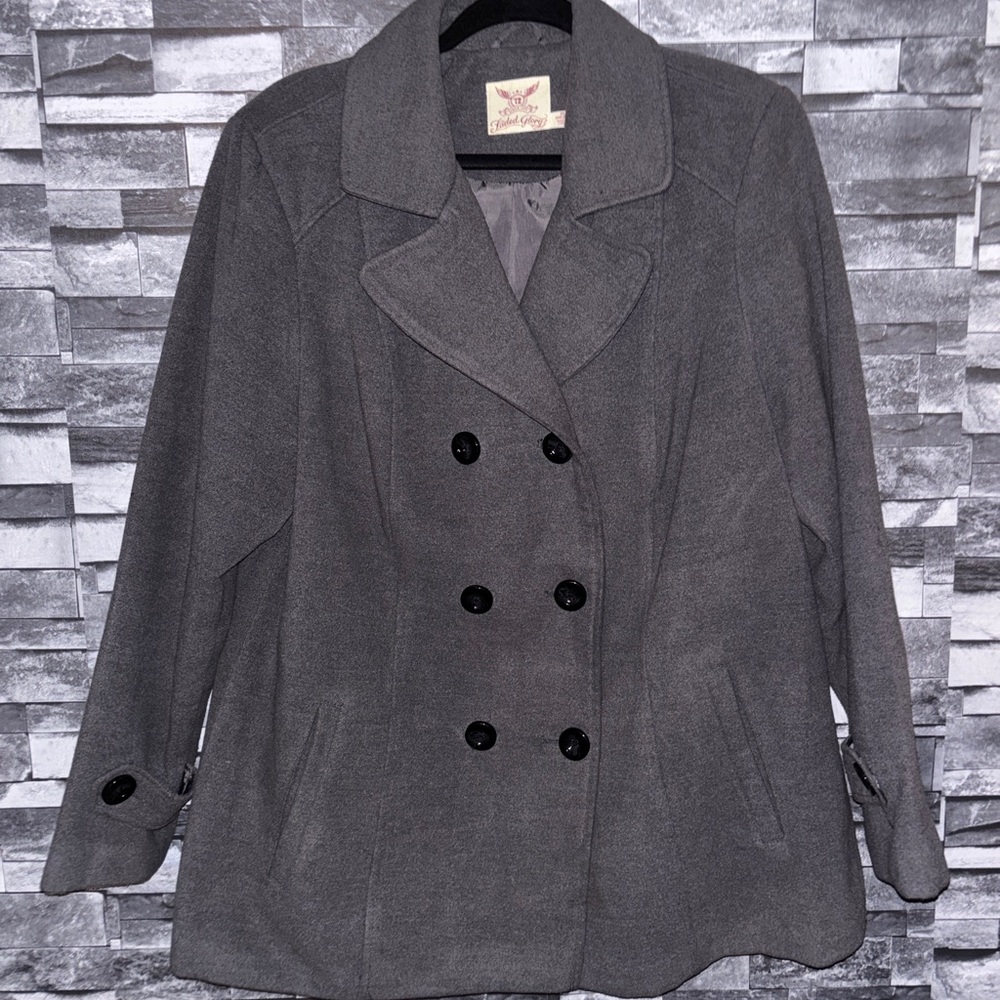 Faded Glory Women's Charcoal Pea Coat